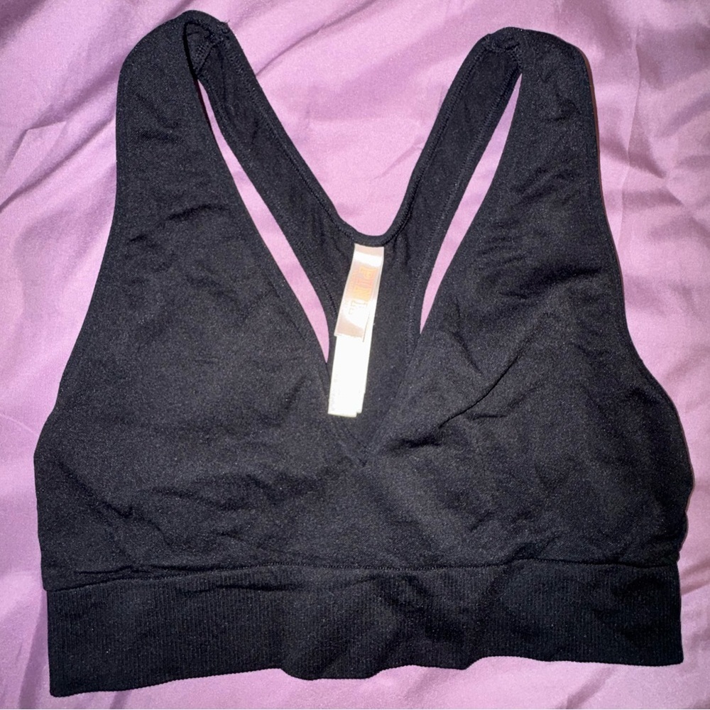 Victoria’s Secret PINK Seamless Lounge Lightly Lined V-Neck Bralette Sz Medium
